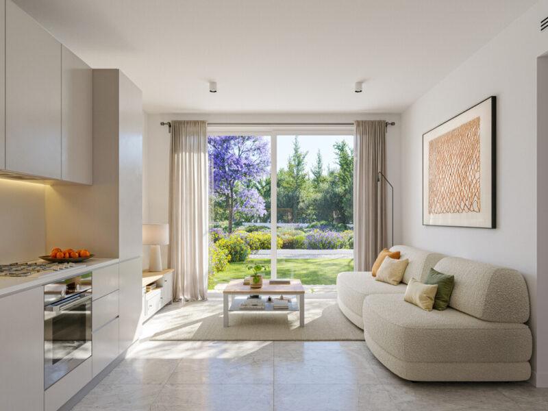 1-Bedroom Apartments in a Complex with a Pool in Girne, North Cyprus