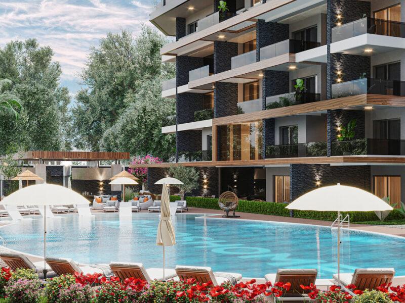Chic Design Apartments in a Prime Investment Area of Alanya, Antalya, Türkiye