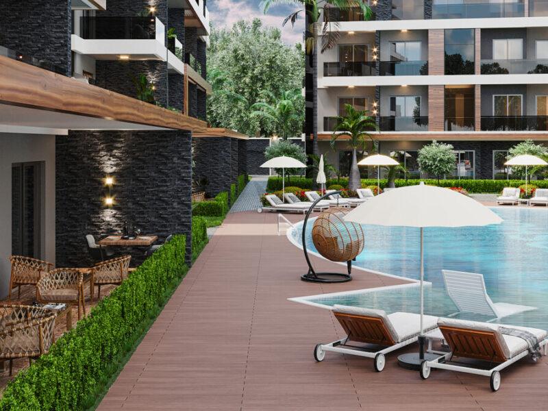 Chic Design Apartments in a Prime Investment Area of Alanya, Antalya, Türkiye