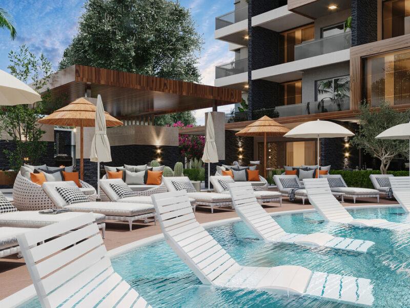 Chic Design Apartments in a Prime Investment Area of Alanya, Antalya, Türkiye